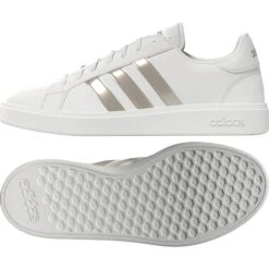 ADIDAS Women's Tennis Shoes Court Base - Sandy White -Ball Supplies Store k21f0b2bffb3d6753562bcd5a703ae406