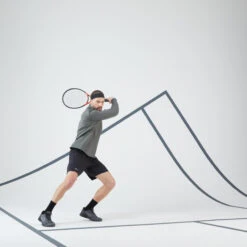 Artengo Men's Half-Zip Long-Sleeved Thermal Tennis Sweatshirt -Ball Supplies Store k74508dc3d51adab525c728e440c5178a