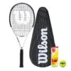 Wilson Federer Tour XP Tennis Racket, Performance Cover & 3 Champ Tennis Balls -Ball Supplies Store k78de64055f90ad4a56ef0a2fa0d7f75c