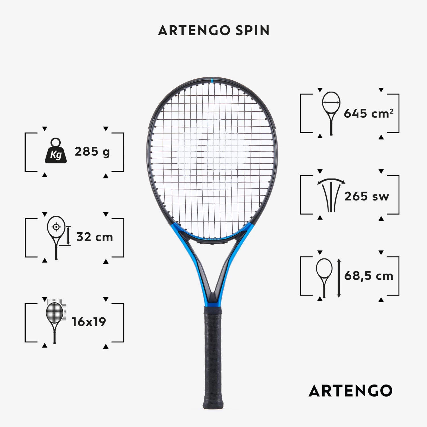Artengo Adult Tennis Racket 4 Artengo Adult Tennis Racket - Image 2