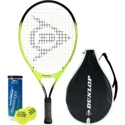 Dunlop Nitro Junior 21" Tennis Racket & 3 Tennis Balls