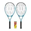 Wilson Ultra Power XL Tennis Racket Twin Set & 3 Tennis Balls -Ball Supplies Store kc323cbc92bcf07d4d3730ecbc50f9d14