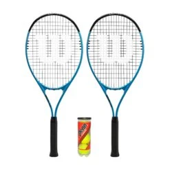 Wilson Ultra Power XL Tennis Racket Twin Set & 3 Tennis Balls