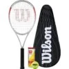 Wilson Pro Staff Precision Team 103 Tennis Racket + BLX Cover & Balls -Ball Supplies Store kd3459eb588fa68add1437c21f5efecd5