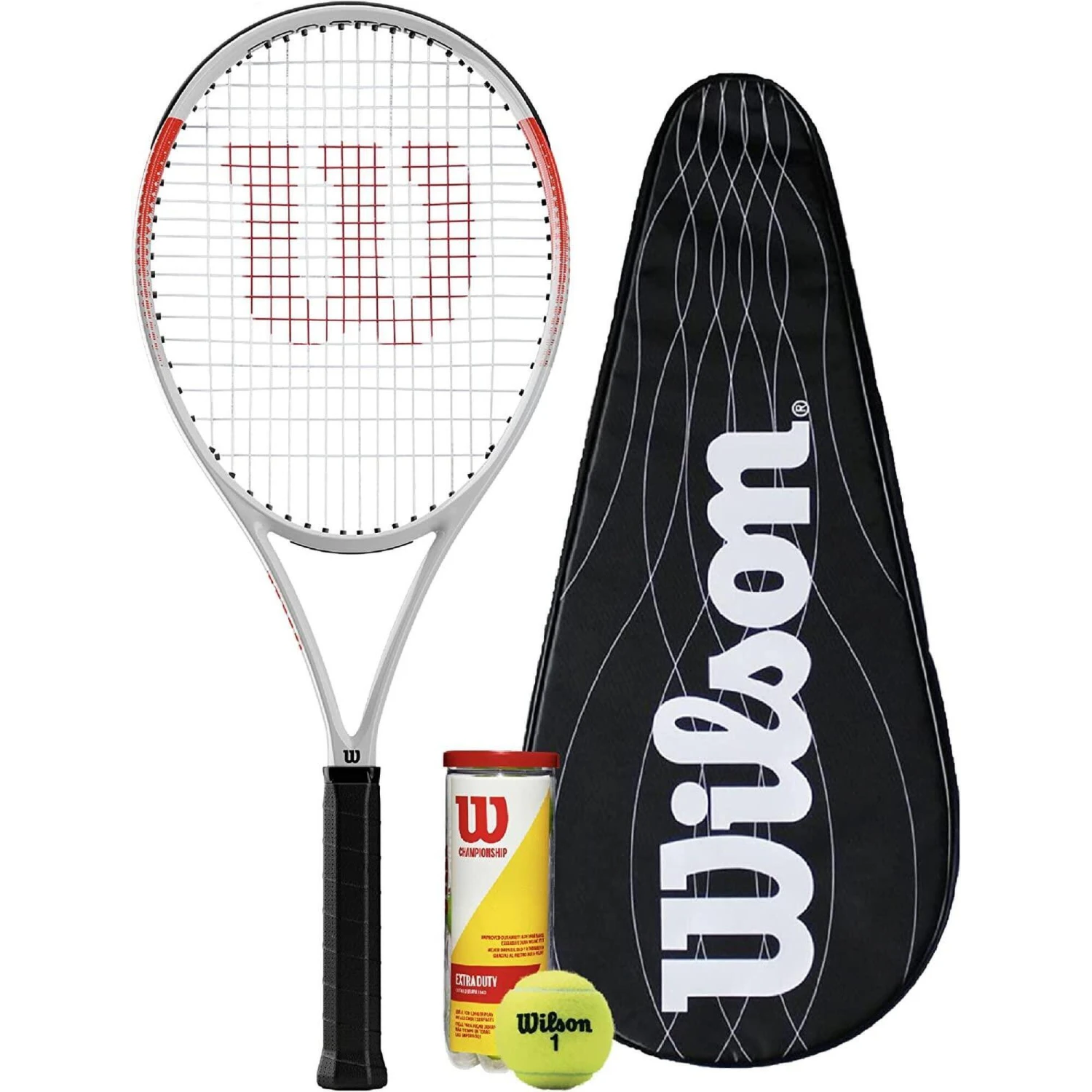 Wilson Pro Staff Precision Team 103 Tennis Racket + BLX Cover & Balls 3 Wilson Pro Staff Precision Team 103 Tennis Racket + BLX Cover & Balls