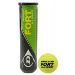 Dunlop Fort All Court Tennis Balls (Pack Of 12) (Fluorescent Yellow)