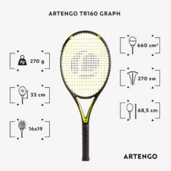 Artengo TR160 Graph Adult Tennis Racket - White 40 Artengo TR160 Graph Adult Tennis Racket - White -Ball Supplies Store ke3d58a634aaf5029c331bc83d11583c8