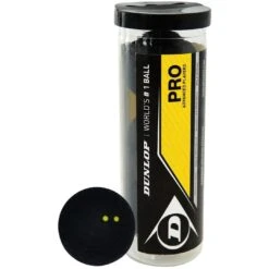 Dunlop Pro Squash Balls (Pack Of 3) (Black) -Ball Supplies Store kf90ebe0c5ceb5dde32211440f7df100c
