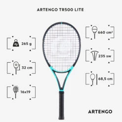 Artengo Adult Tennis Racket TR500 Lite - Blue -Ball Supplies Store kfffdd474d743bf4f72ac3ac2731f272f